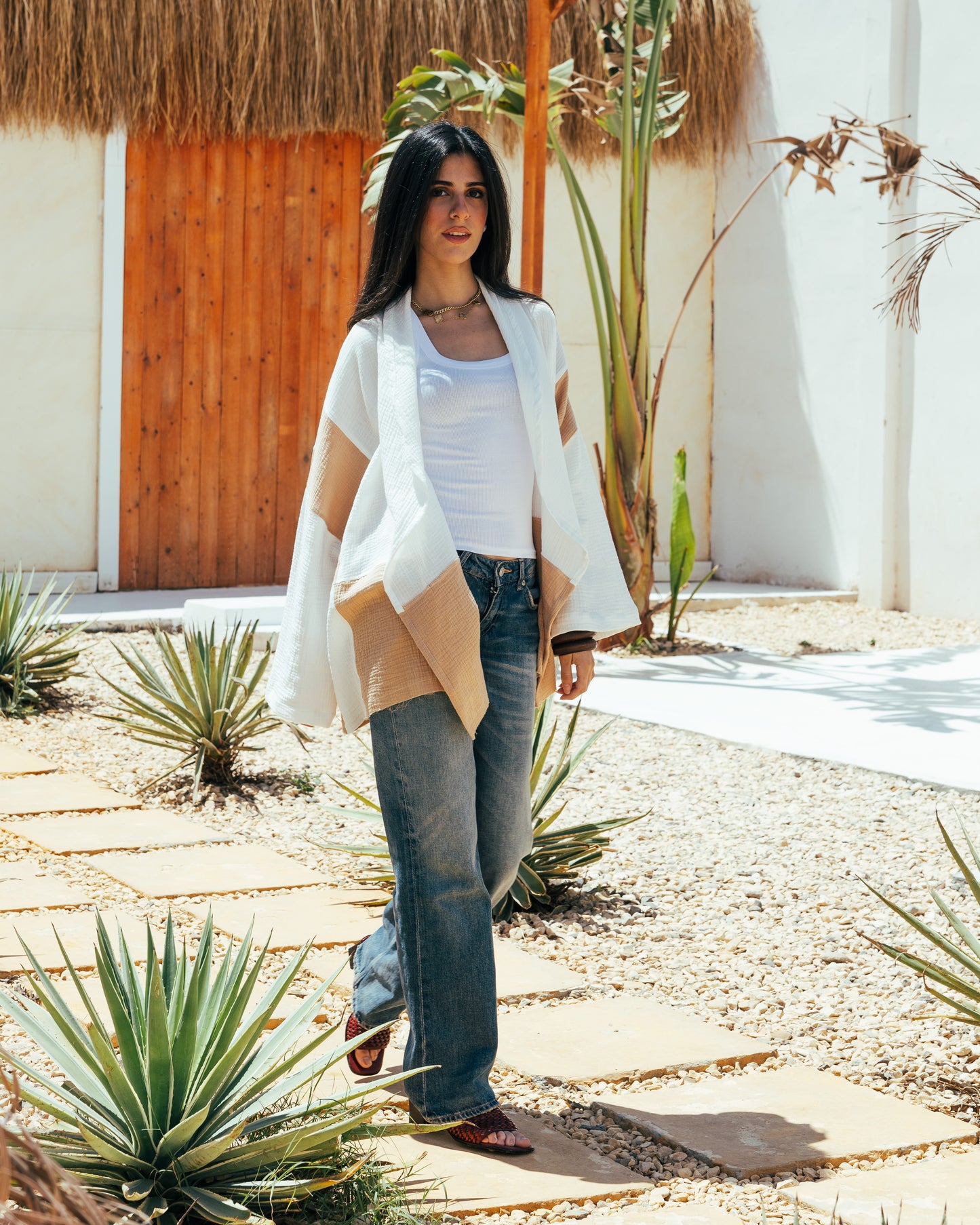 The Ivory Dune kimono