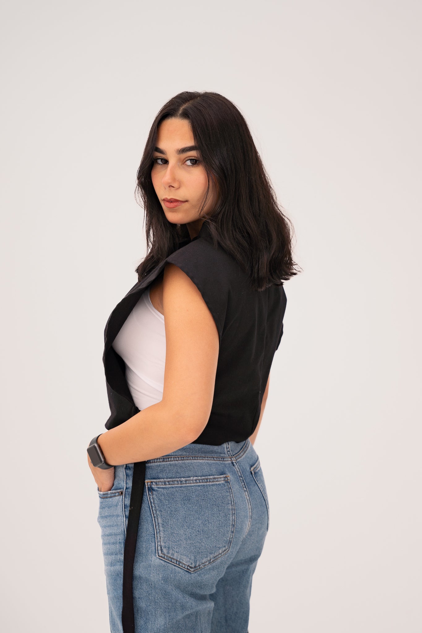 Black Everyday Edge Top