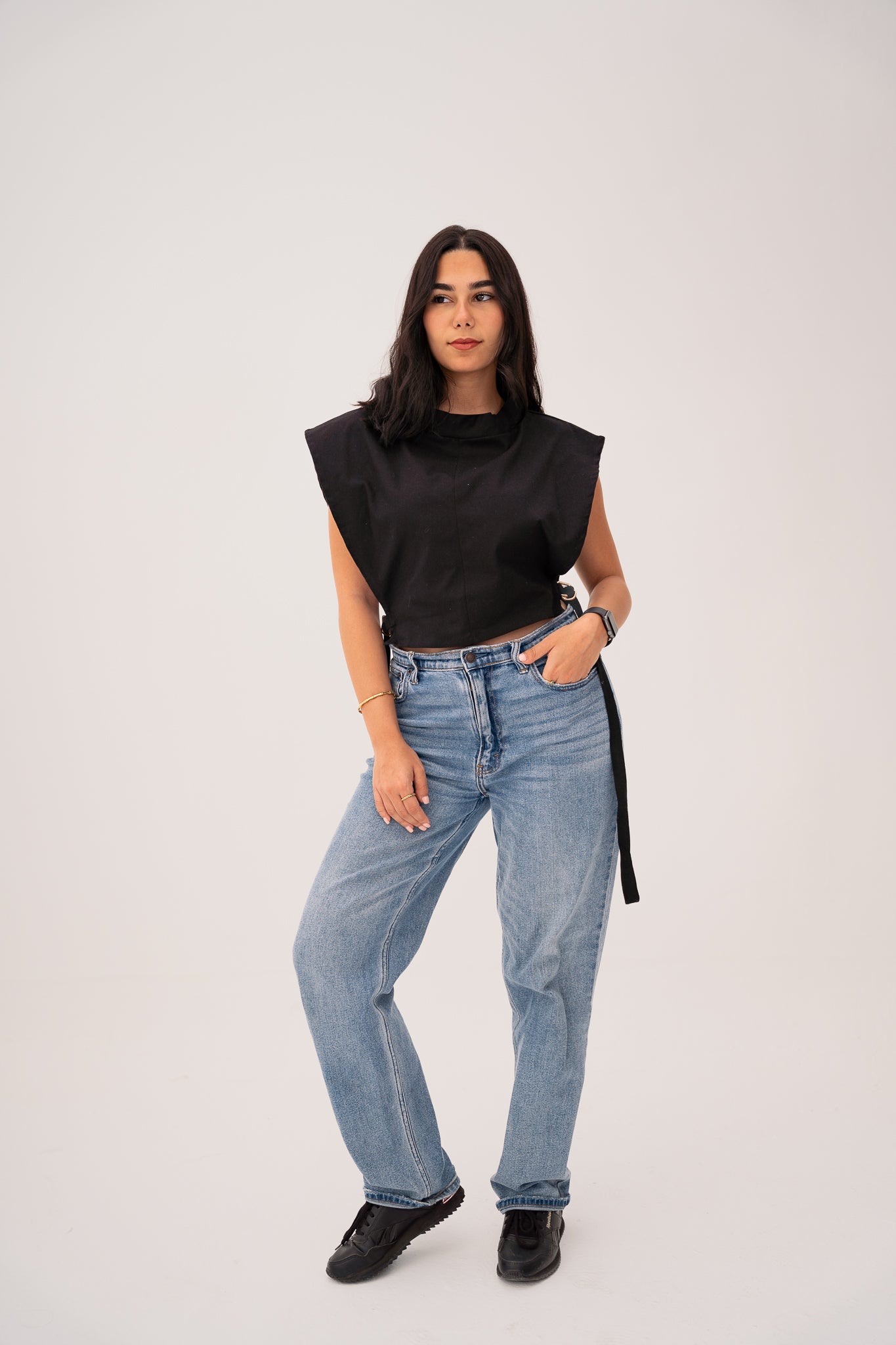 Black Everyday Edge Top