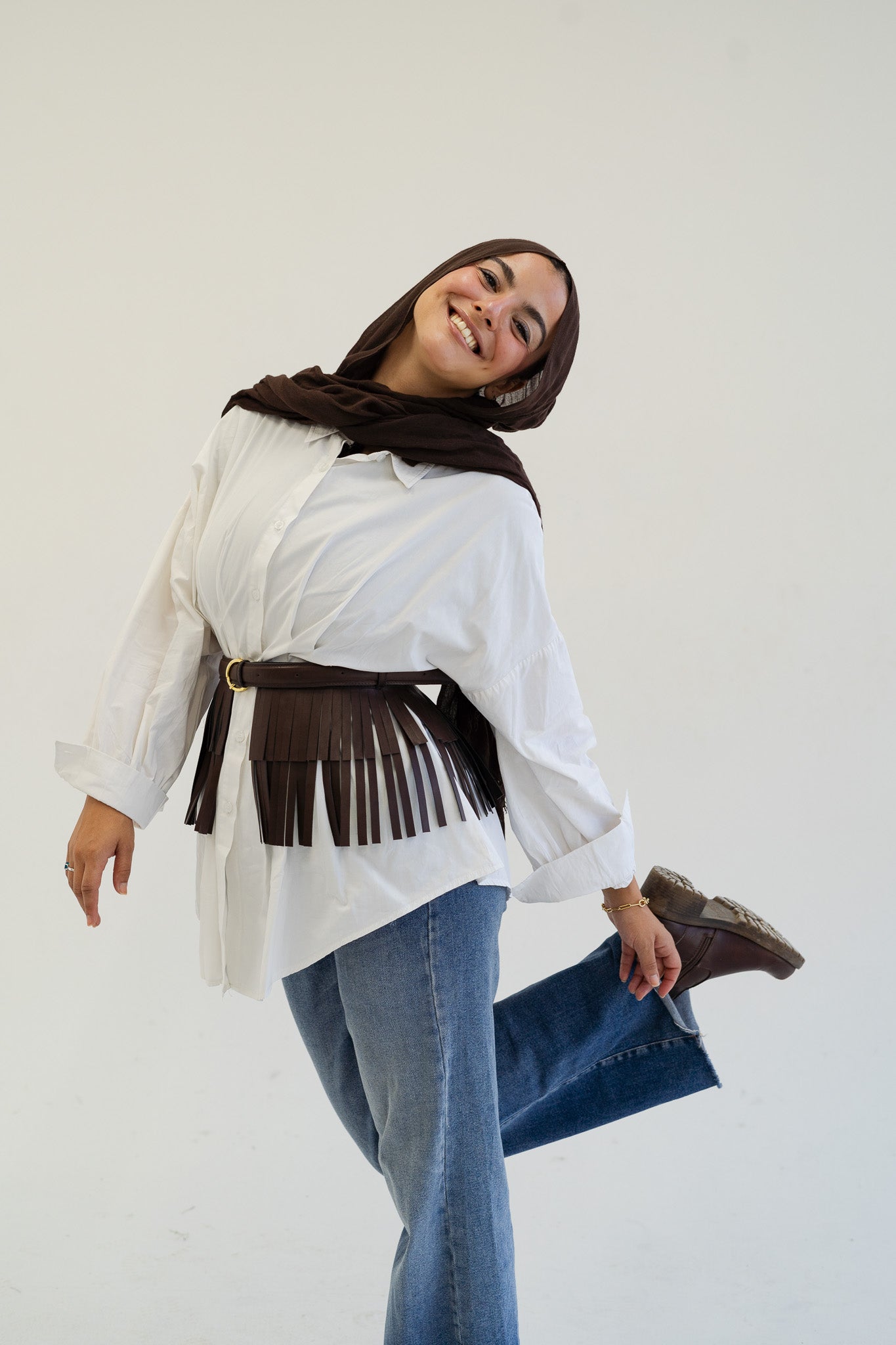Ruffled Fringes belt
