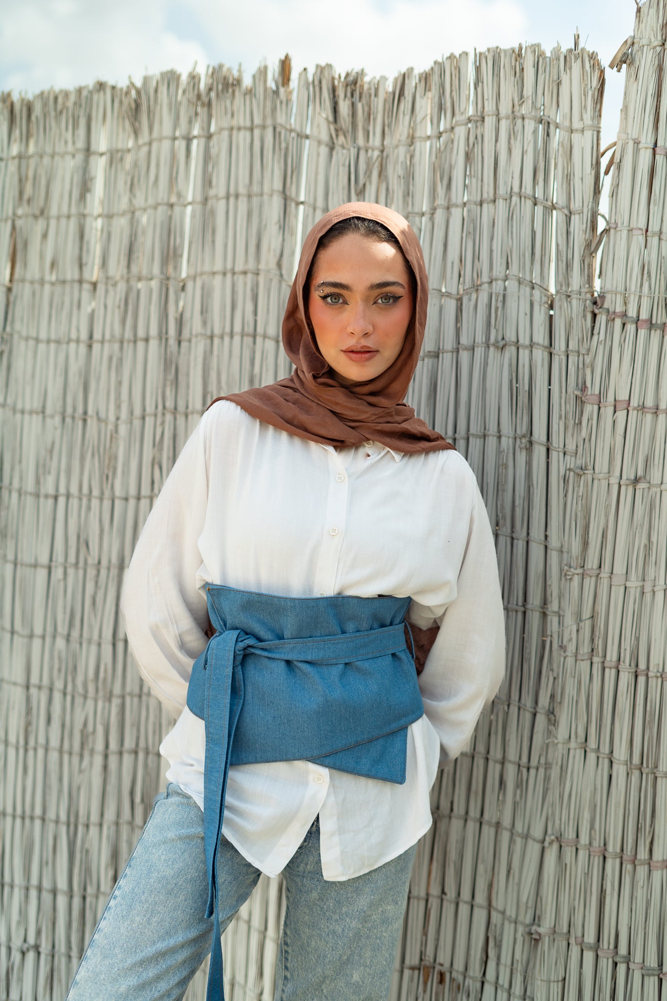 Denim Wrap Belt