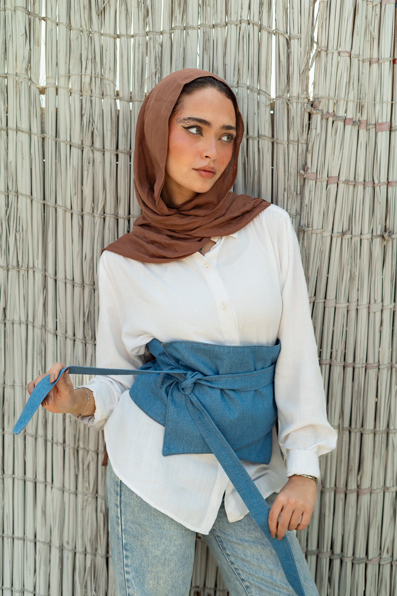 Denim Wrap Belt