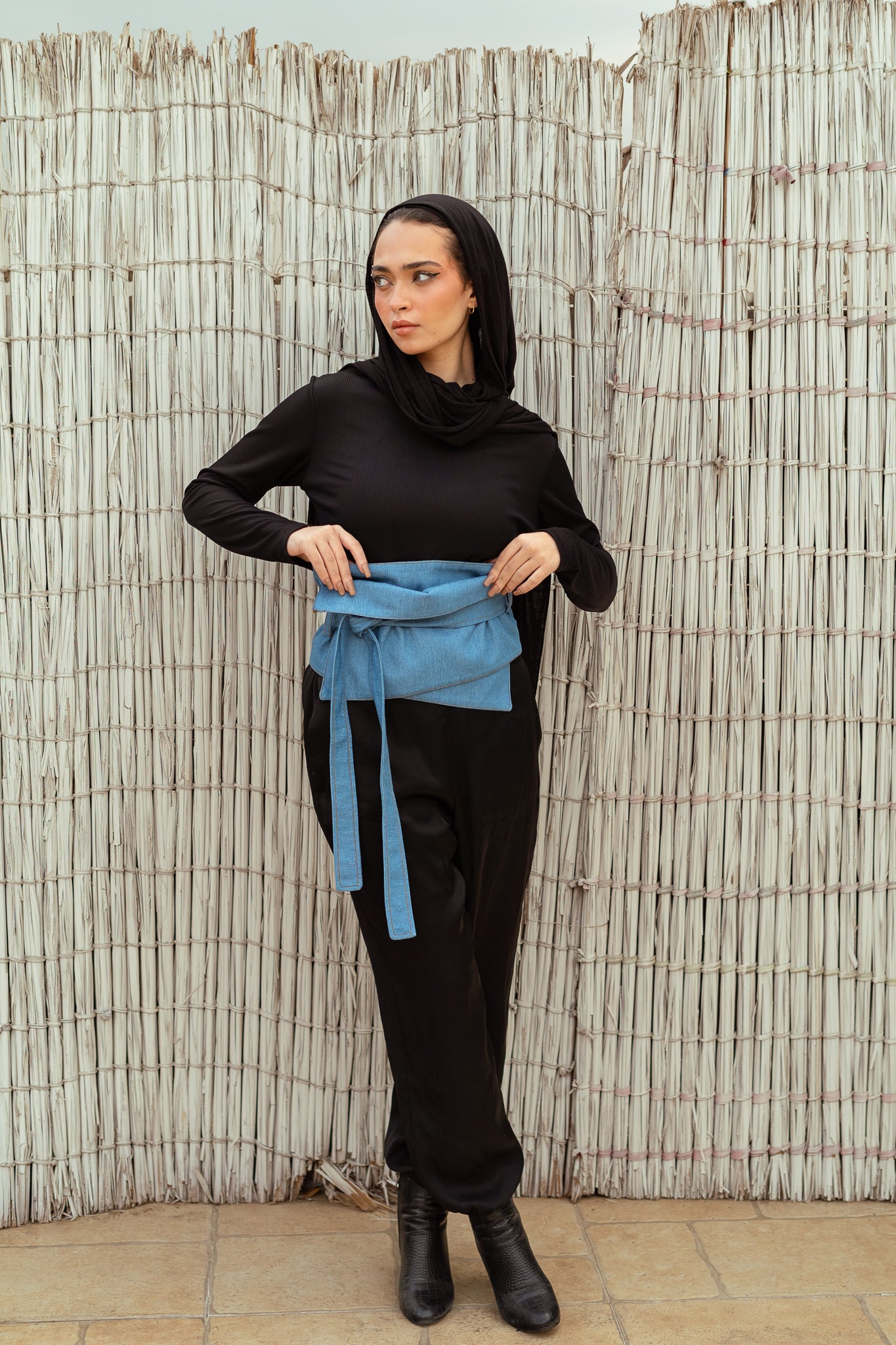 Denim Wrap Belt
