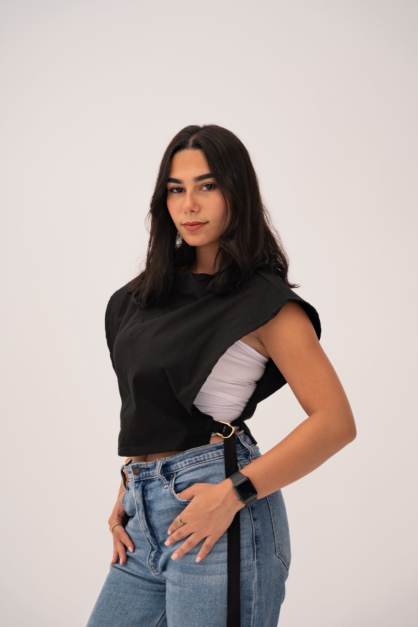 Black Everyday Edge Top