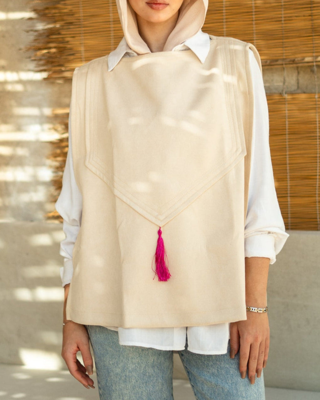 Ivory Suede Top