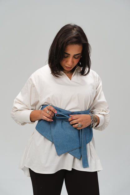 Wrap Denim Belt