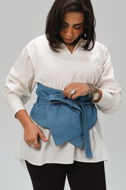 Wrap Denim Belt