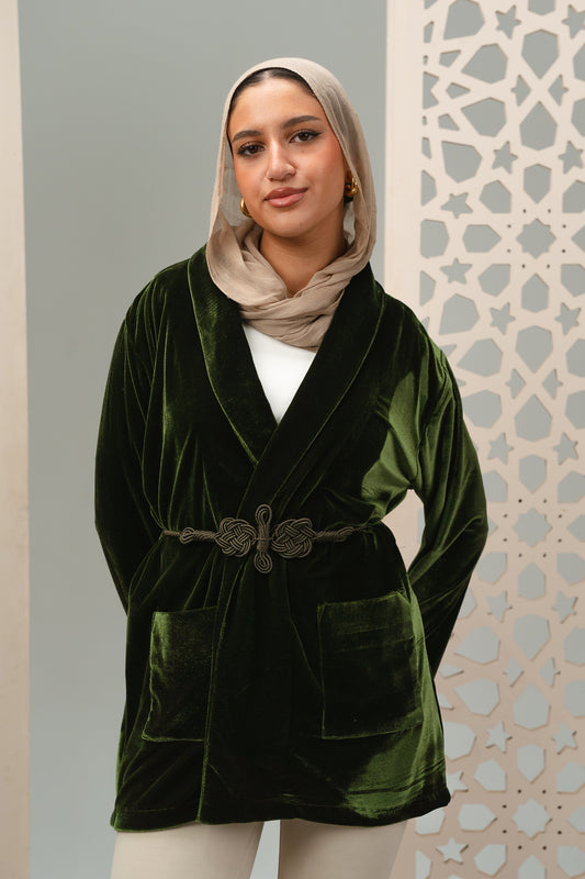 Emerald Velvet jacket