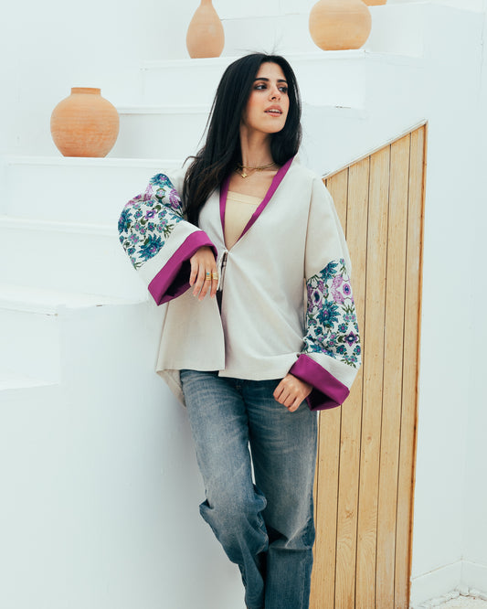 The Violet Breeze Kimono