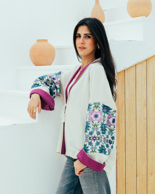 The Violet Breeze Kimono