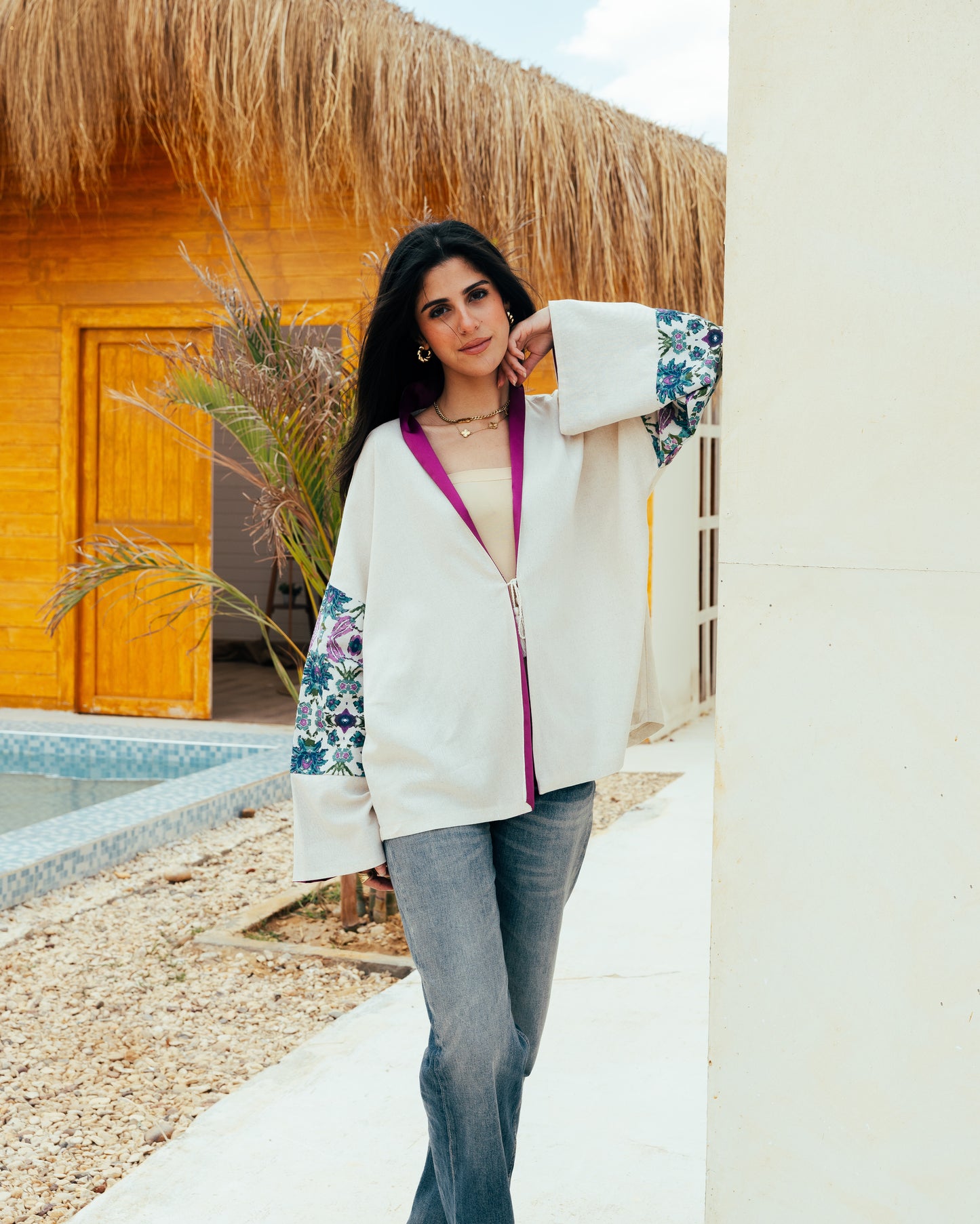 The Violet Breeze Kimono