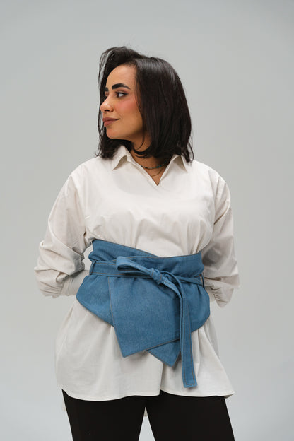 Wrap Denim Belt