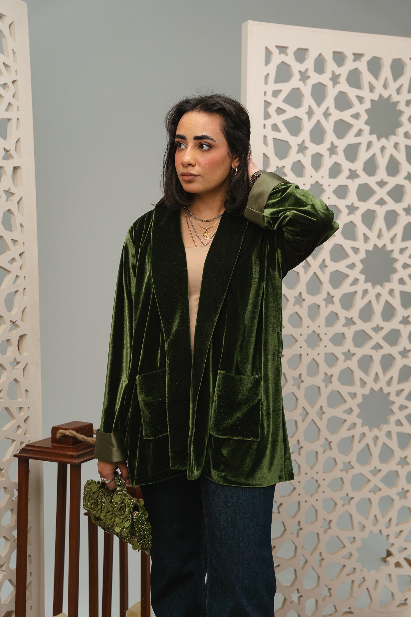 Emerald Velvet jacket