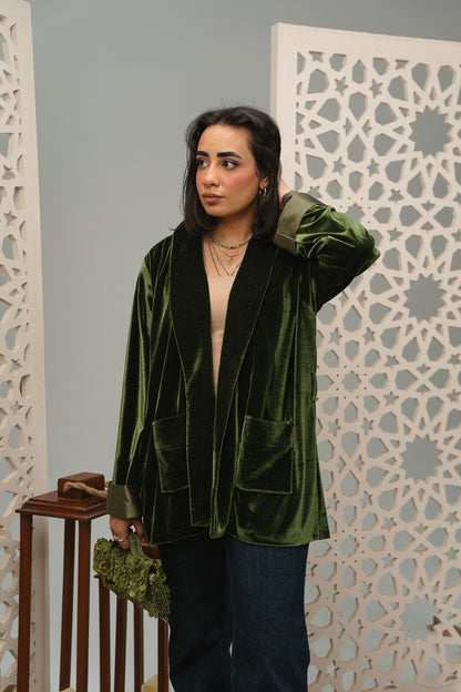Emerald Velvet jacket