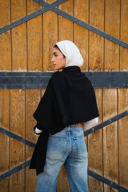 The Motion Shawl in Black