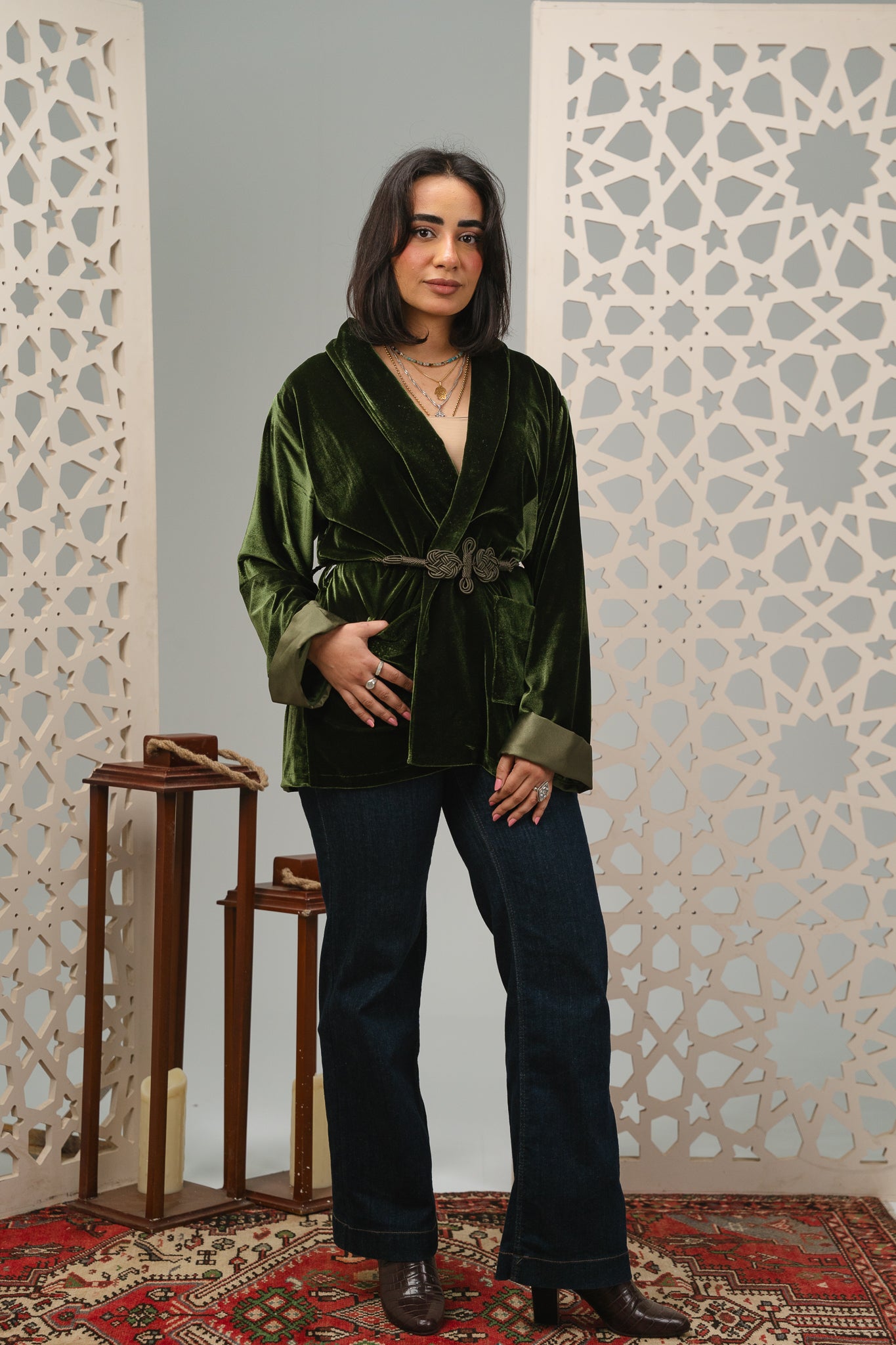 Emerald Velvet jacket