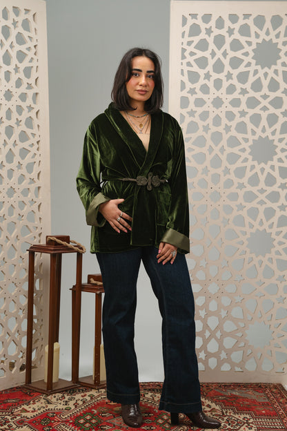 Emerald Velvet jacket