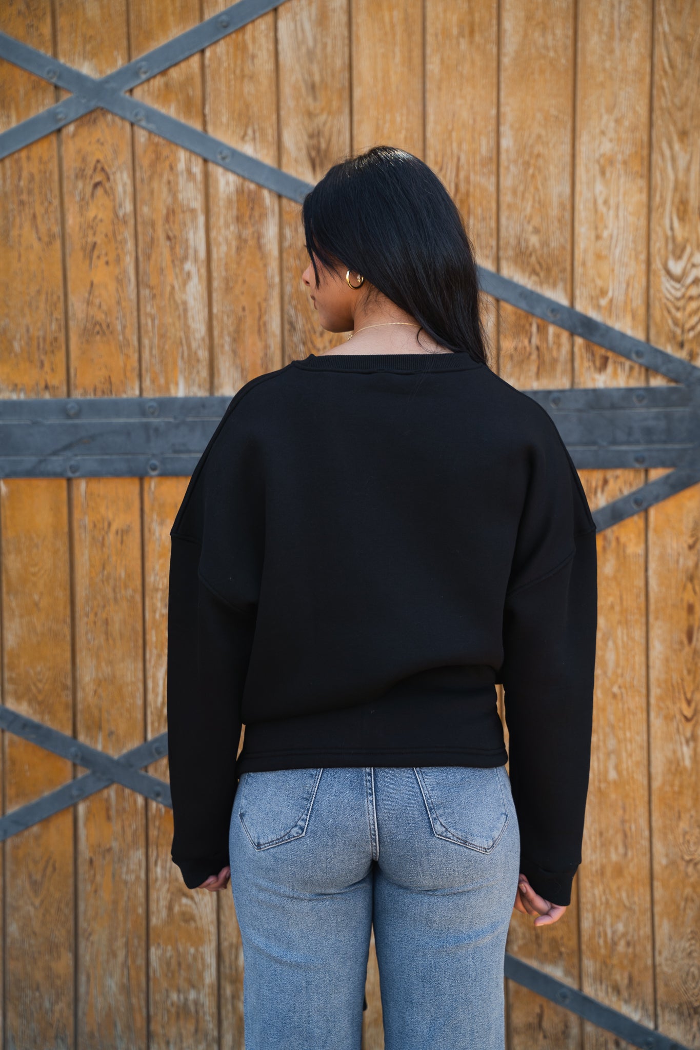 The Saddle Sweater in Black