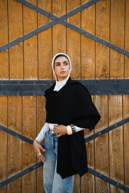 The Motion Shawl in Black