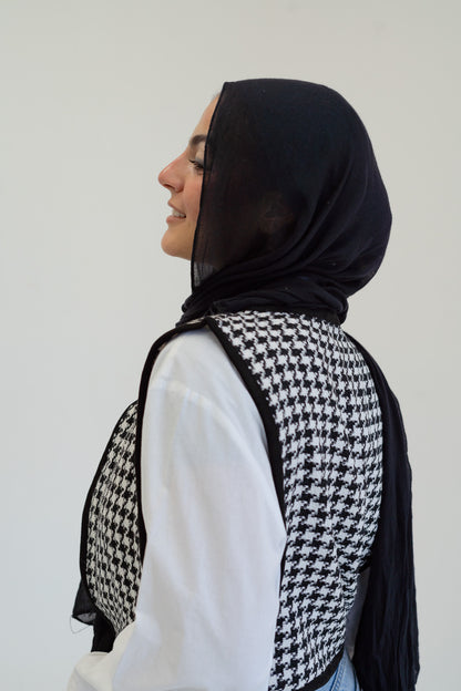 Checkered Wrap Around Vest