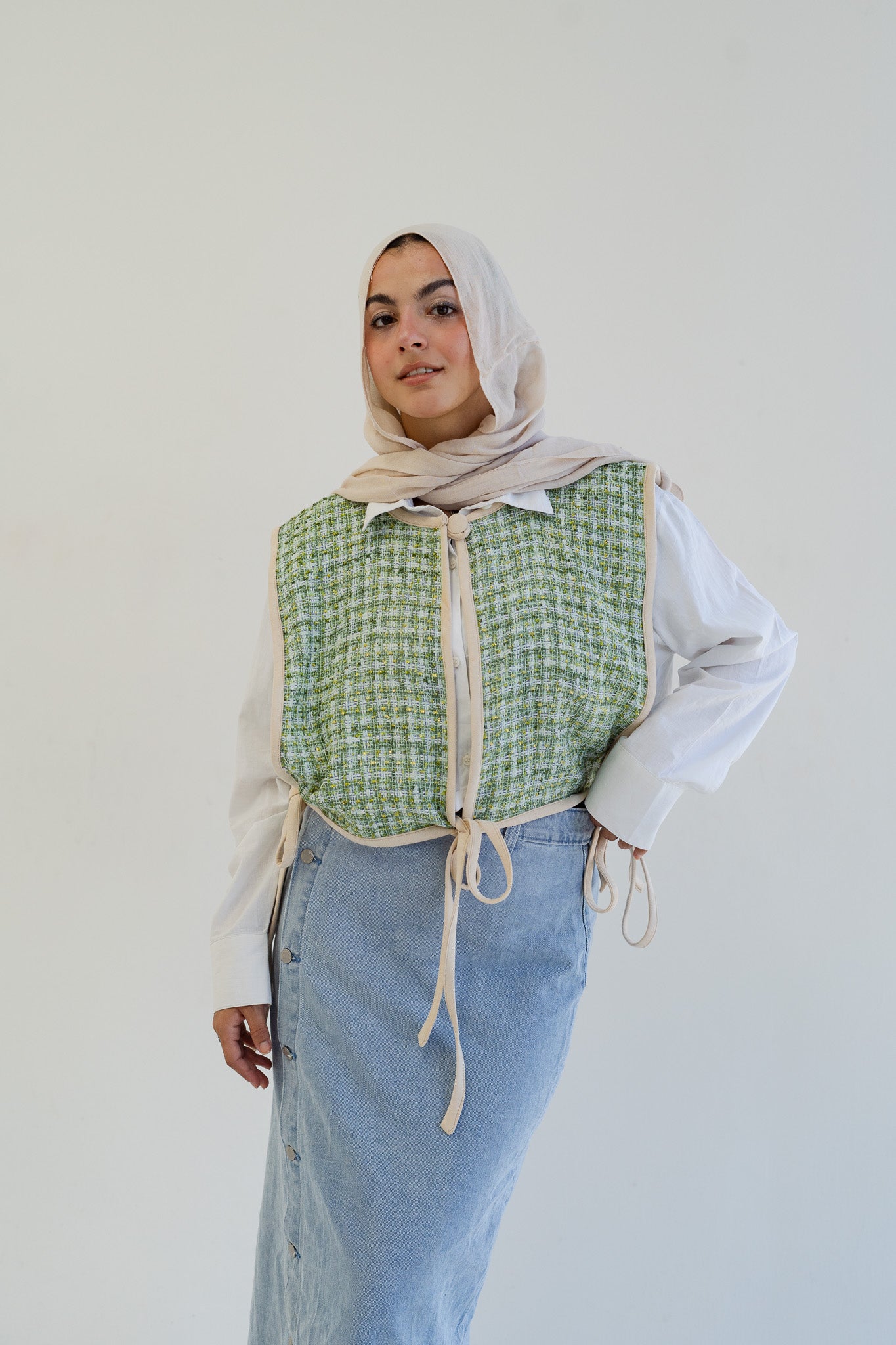 Pistach Wrap Around Vest